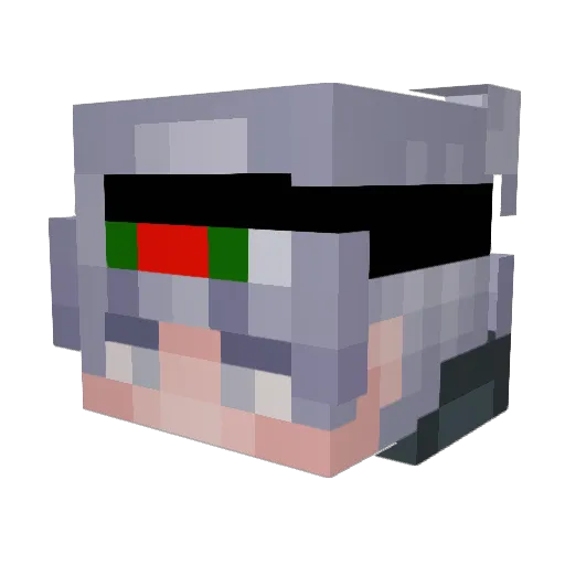 TruePadlock Minecraft avatar head, 3D render