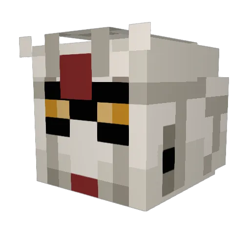 TrueRealism Minecraft avatar head, 3D render