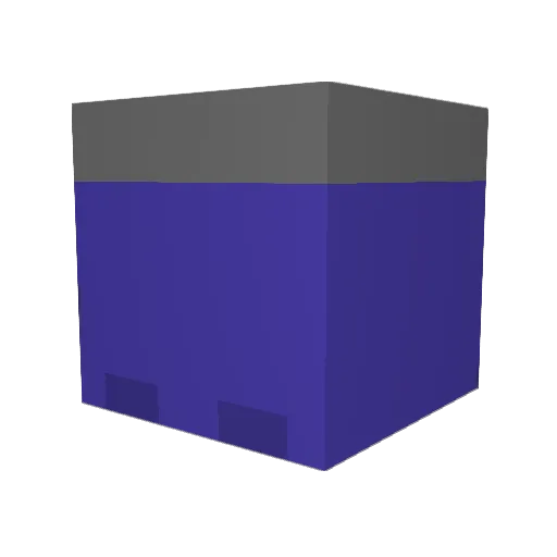 TrueSkillFace Minecraft avatar head, 3D render