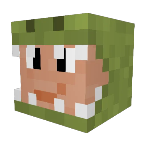TrueSlavHero Minecraft avatar head, 3D render
