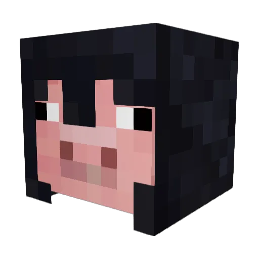 TrueSpooky Minecraft avatar head, 3D render