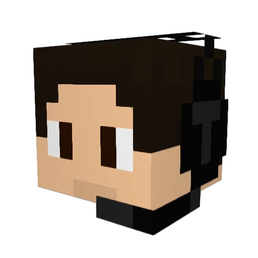 TrueStoryPLAYS Minecraft avatar head, 3D render