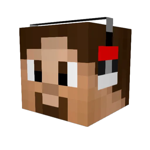 TrueSuperCJ Minecraft avatar head, 3D render