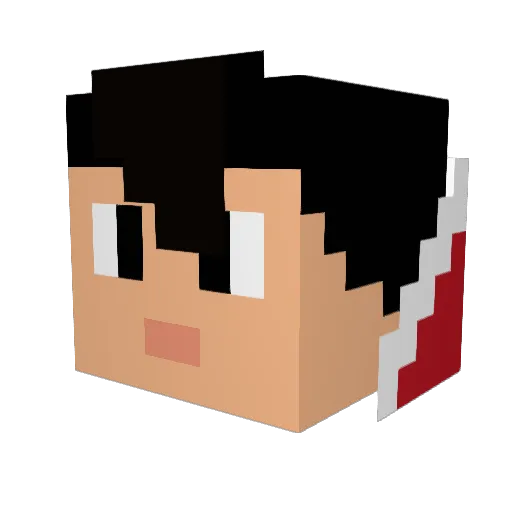 TrueTanman123 Minecraft avatar head, 3D render