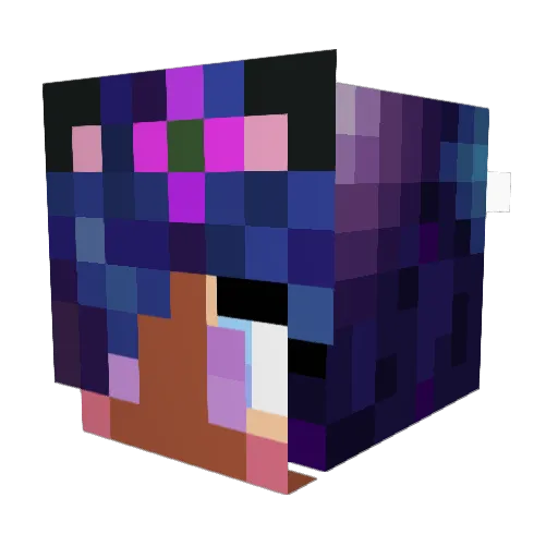 TrueToTheBlue Minecraft avatar head, 3D render