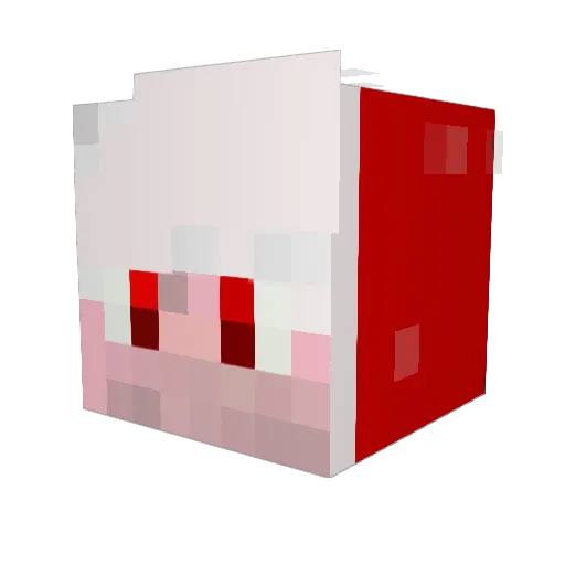 TrueTony Minecraft avatar head, 3D render
