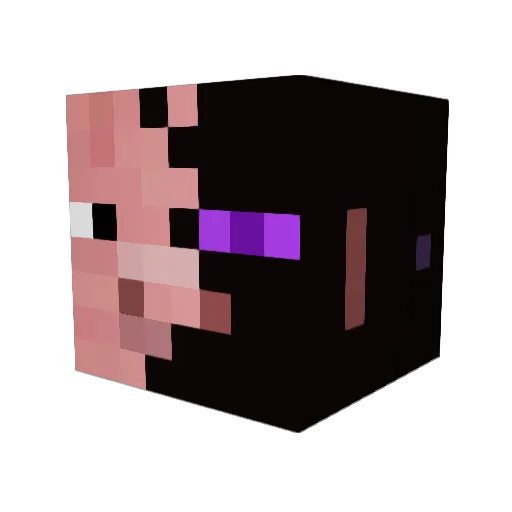 TrueXC Minecraft avatar head, 3D render