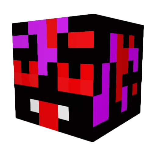 True_Dark_Spyro Minecraft avatar head, 3D render