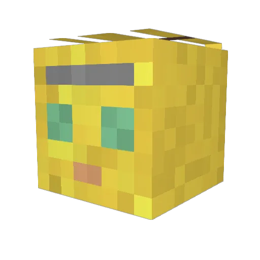 True_Nicki Minecraft avatar head, 3D render