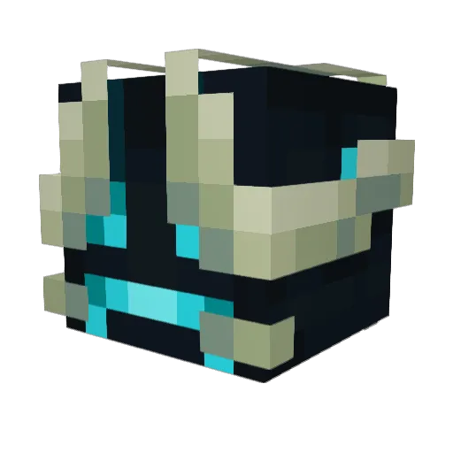 Trueal Minecraft avatar head, 3D render