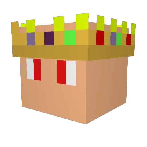 TruebornPrism58 Minecraft avatar head, 3D render