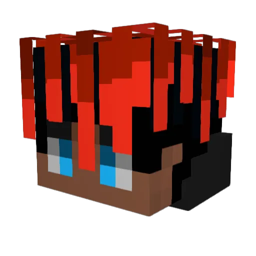 Truedise Minecraft avatar head, 3D render