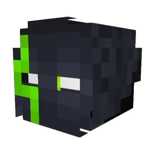 Trueeval Minecraft avatar head, 3D render