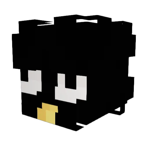 Trueeys Minecraft avatar head, 3D render