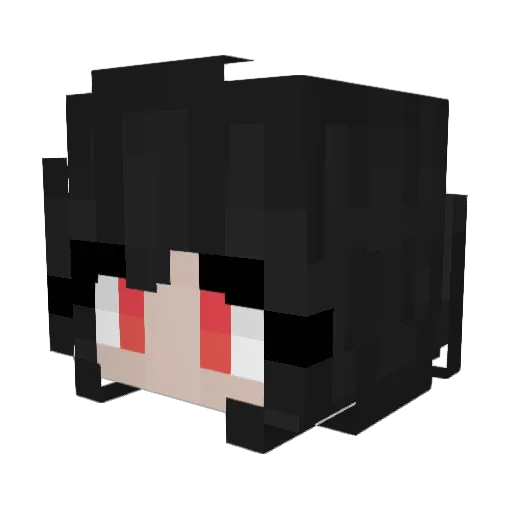 TruelyFalse Minecraft avatar head, 3D render