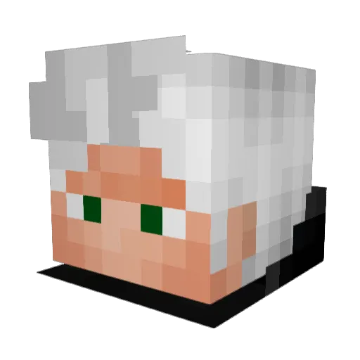 Trueminus Minecraft avatar head, 3D render