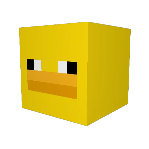 Truemonkh Minecraft avatar head, 3D render