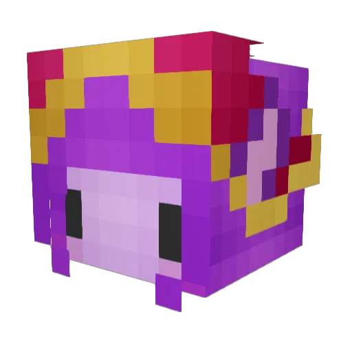 Trues Minecraft avatar head, 3D render