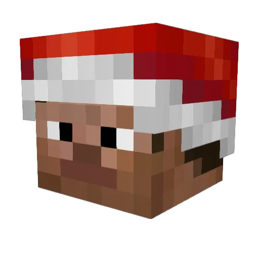 Truevy Minecraft avatar head, 3D render