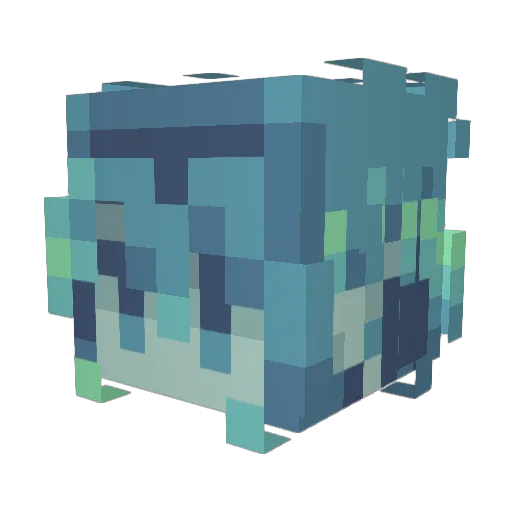Truffleman Minecraft avatar head, 3D render