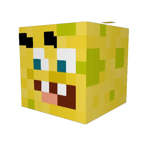 Truffleplayz Minecraft avatar head, 3D render
