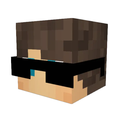 TruksonBr Minecraft avatar head, 3D render