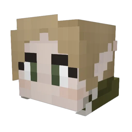 TrulieStumped Minecraft avatar head, 3D render