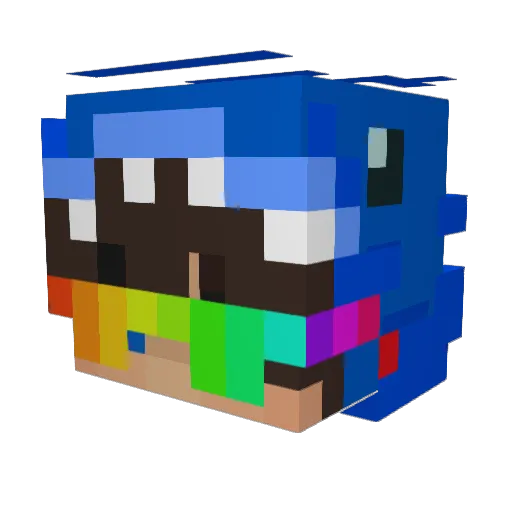 Trulify Minecraft avatar head, 3D render