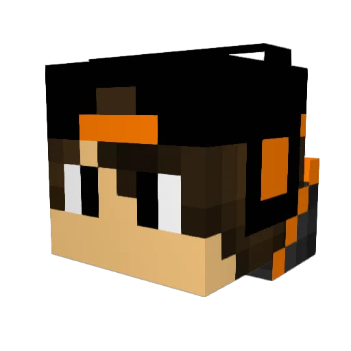 Trulliis Minecraft avatar head, 3D render