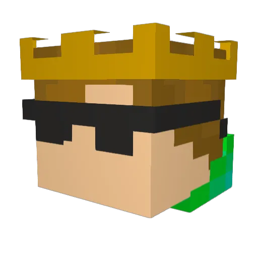 Truls3910 Minecraft avatar head, 3D render