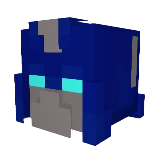 TrulyBased Minecraft avatar head, 3D render