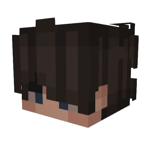 TrulyDevious07 Minecraft avatar head, 3D render