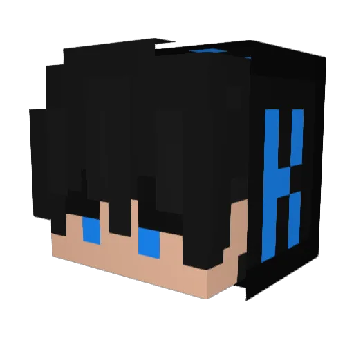 TrulyKyy Minecraft avatar head, 3D render