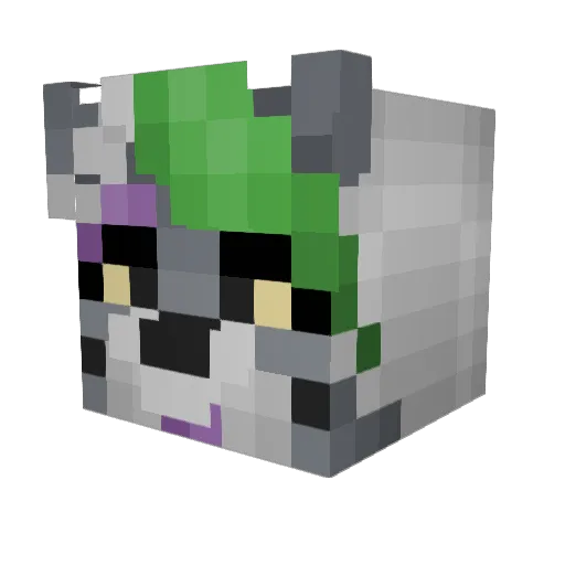 TrulyTasteless Minecraft avatar head, 3D render