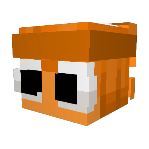 TrulyVorticed Minecraft avatar head, 3D render
