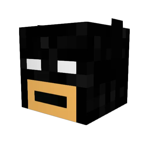Truman54 Minecraft avatar head, 3D render