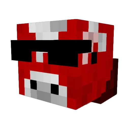 Trumoochocolate Minecraft avatar head, 3D render