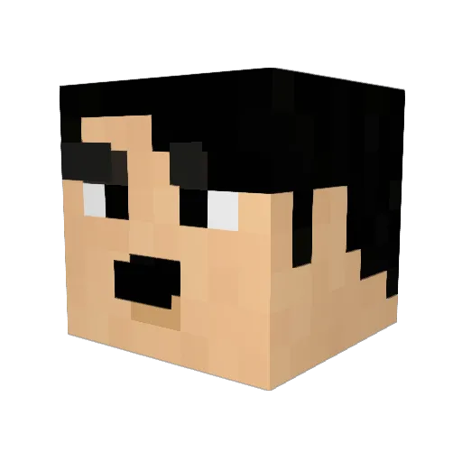 TrumpVapes69 Minecraft avatar head, 3D render