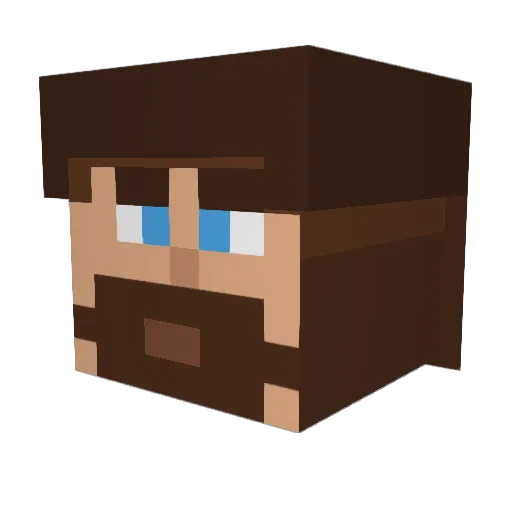 TrumpetPlayer47 Minecraft avatar head, 3D render