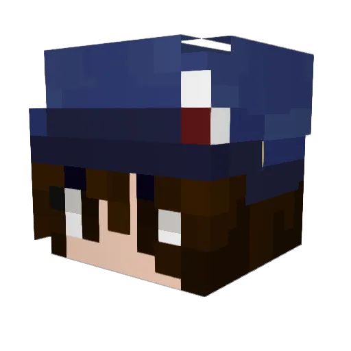 TrumpeterDuck Minecraft avatar head, 3D render