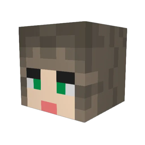 TruncateVenus Minecraft avatar head, 3D render