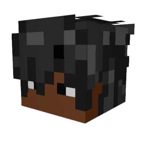 Trunks446 Minecraft avatar head, 3D render
