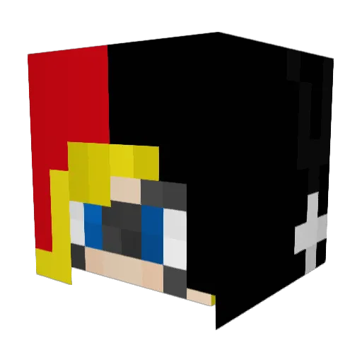 TrunksDBZ3 Minecraft avatar head, 3D render