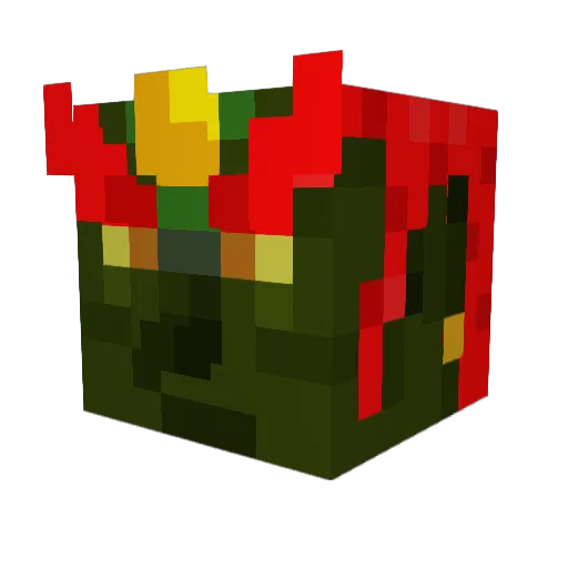 Trushers Minecraft avatar head, 3D render