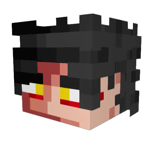 TrusinMann Minecraft avatar head, 3D render