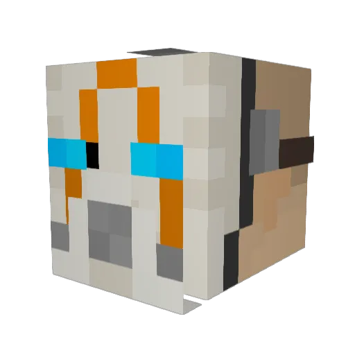 Trussle1 Minecraft avatar head, 3D render