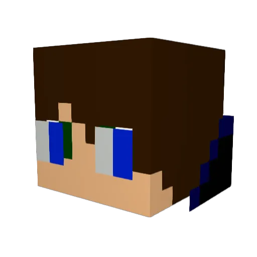TrustCon Minecraft avatar head, 3D render