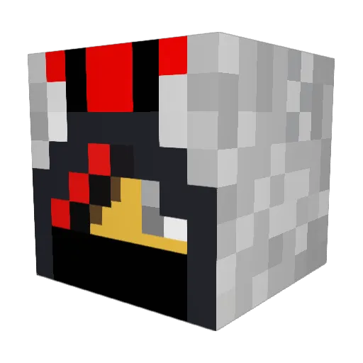 Trust_theprocess Minecraft avatar head, 3D render
