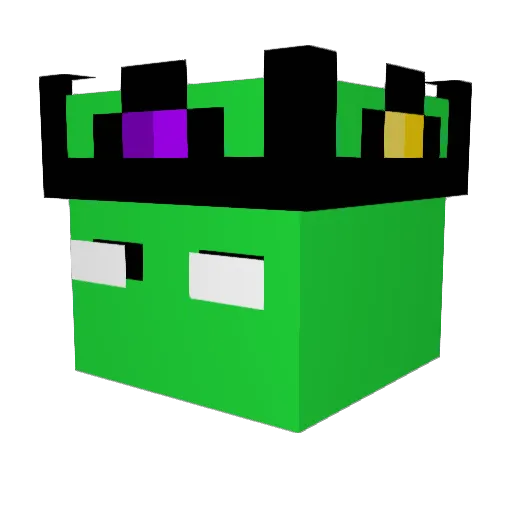 Trustboy14 Minecraft avatar head, 3D render