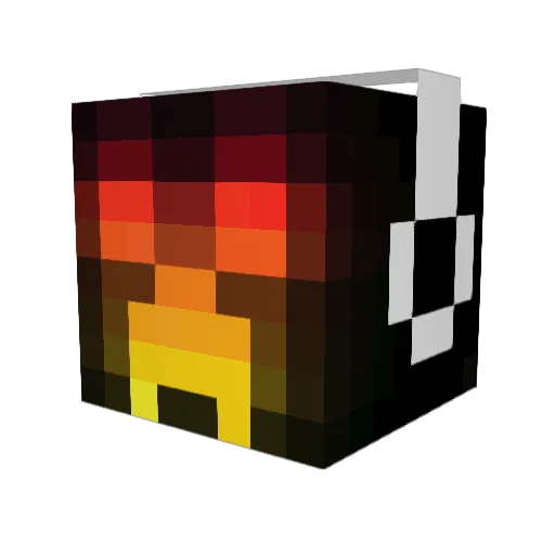 Trustedby Minecraft avatar head, 3D render
